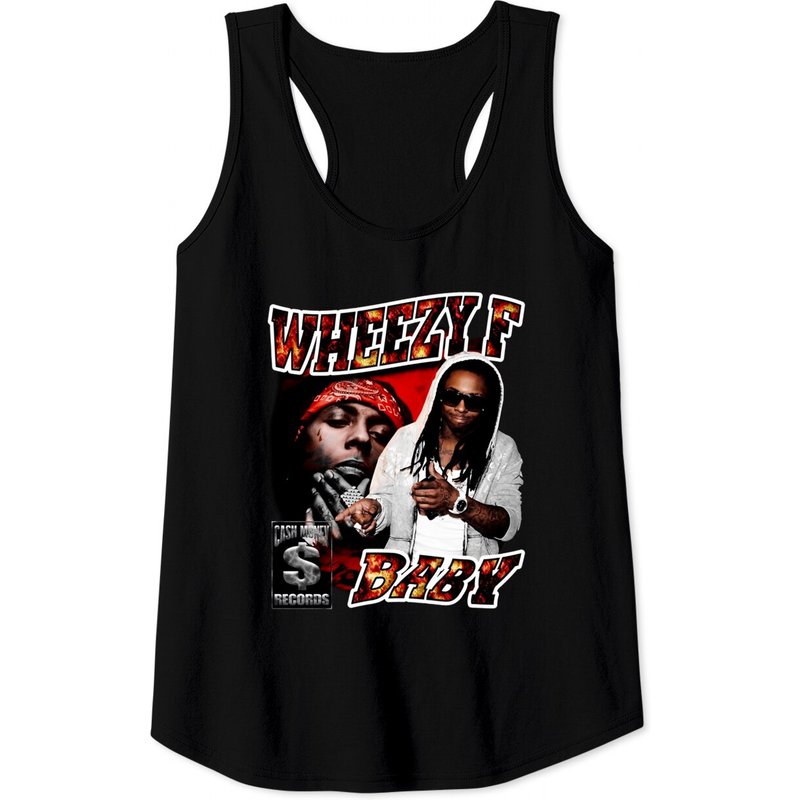 Lil Wayne Weezy F Baby Hip Hop Vintage Tank Tops — T-shirts pour hommes