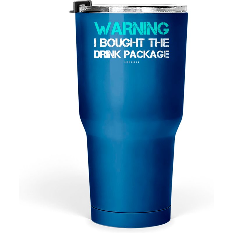 Warning I Bought The Drink Package Cruise Tumblers 30 Oz — Tasses et gobelets