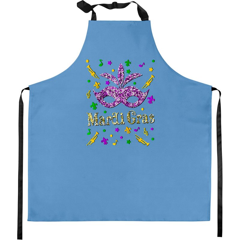 Mardi Gras 2023 Womens Girls Mask Beads New Orleans Party Kitchen Aprons — Kitchen Aprons