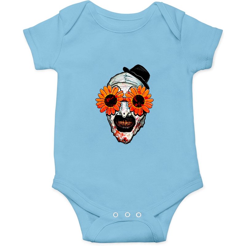 Art The Clown Terrifier 2 Sunflower Sunglasses Onesies — Bodys bébé