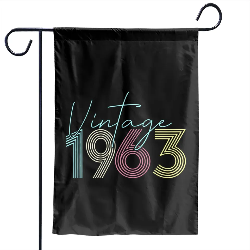 1963 Vintage Garden Flags - 60th Birthday Gift