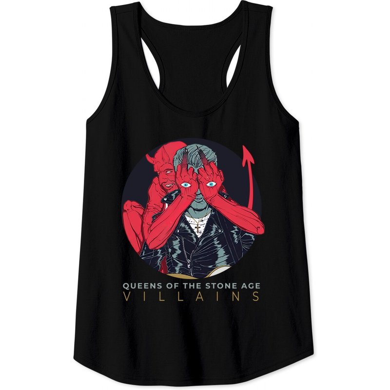 Queens Of The Stone Age Unisex Tank Tops: Villains (album) — T-shirts pour hommes