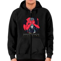 Queens Of The Stone Age Unisex Zip Hoodies: Villains (album)
