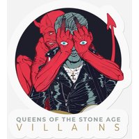 Queens Of The Stone Age Unisex Stickers: Villains (album)