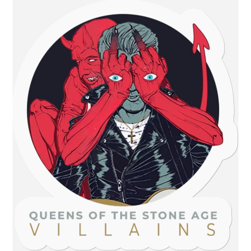 Queens Of The Stone Age Unisex Stickers: Villains (album) — Autocollants et stickers