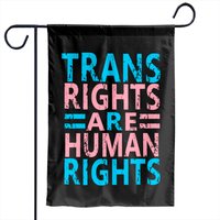 Trans Rights Are Human Rights Garden Flags — Drapeaux décoratifs