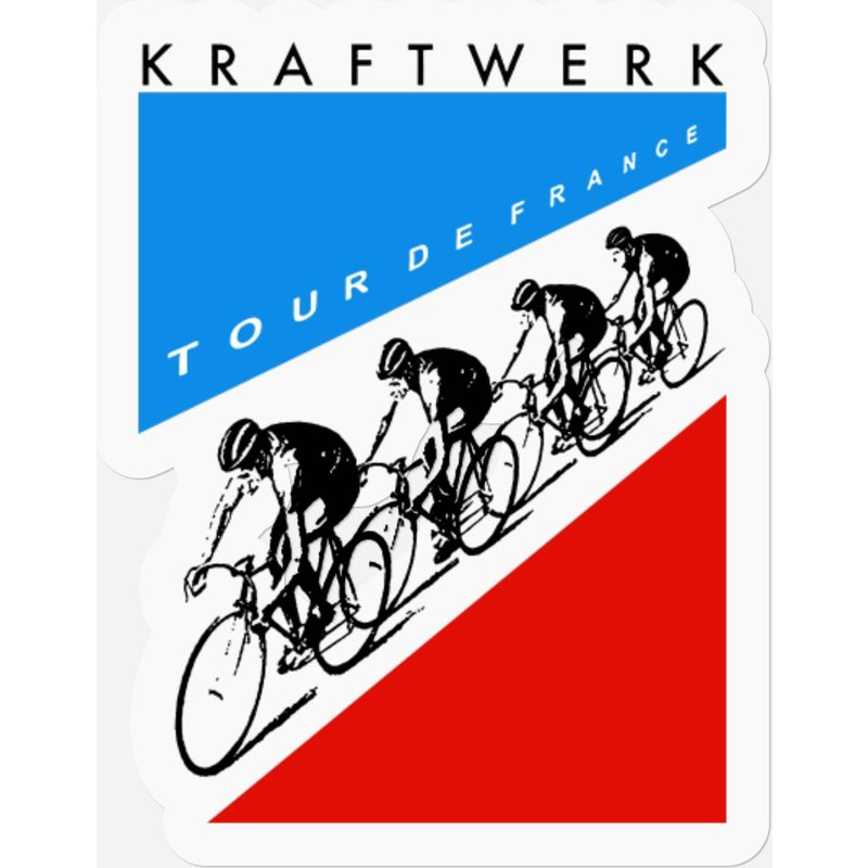 Kraftwerk Tour De France Music Meme Stickers — Stickers & Decals