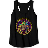 Beautiful Mardi Gras 2023 Ornate Mask Mardi Gras Tank Tops