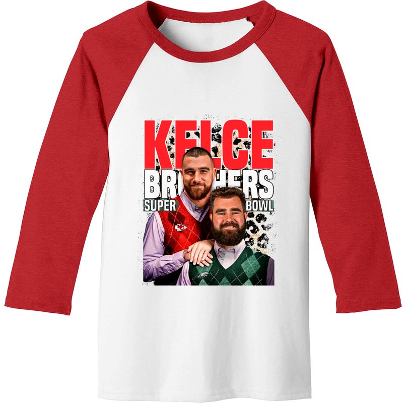 Kelce Bowl Baseball Tees - Travis And Jason Kelce Collection — T-shirts pour hommes