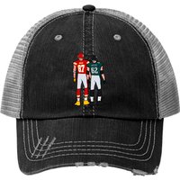 Travis And Jason Kelce Back-to - Kelce Brothers Trucker Hats