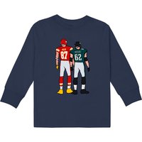 Travis And Jason Kelce Back-to-back Kids Long Sleeve T-shirts
