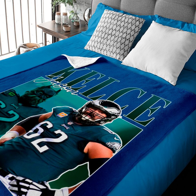 Limited Jason Kelce Baby Blankets Vintage 90s #62 Baby Blankets — Couvertures pour bébé