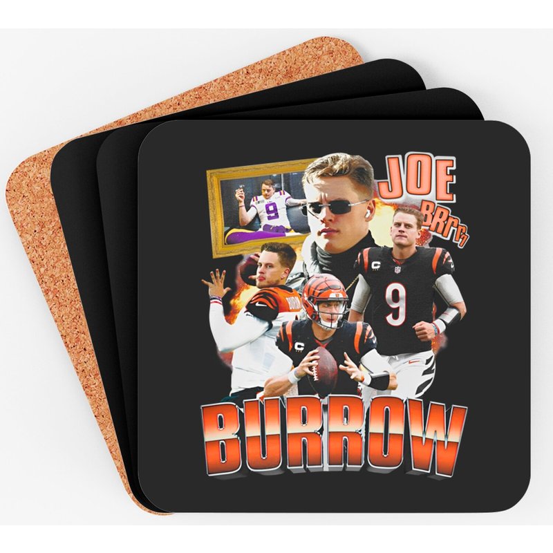 Joe Burrow Vintage 90s Coasters — Sous-verres et napperons