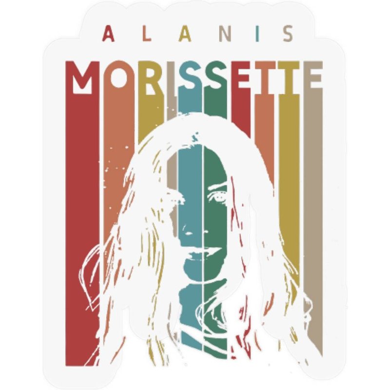 Alanis Morissette Tour 2022 Stickers, Alanis Morissette Vintage Stickers — Stickers & Decals