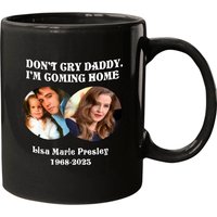 In Memory Of Lisa Marie Presley Mugs, Elvis Presley And His Daughter Mugs