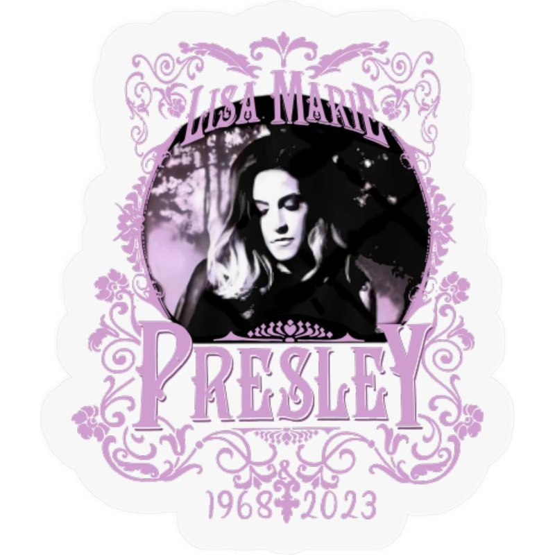 Lisa Die Rock Music Marie Legend Presley Stickers — Autocollants et stickers