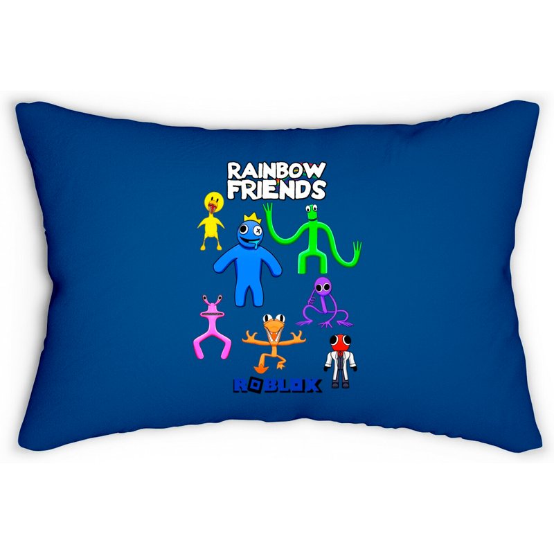 Rainbow Friends Classic Lumbar Pillows, Rainbow Friends Kids Lumbar Pillows — Decorative Cushions