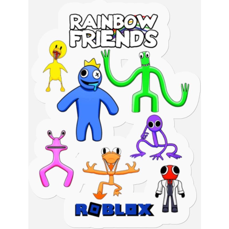 Rainbow Friends Classic Stickers, Rainbow Friends Kids Stickers — Autocollants et stickers