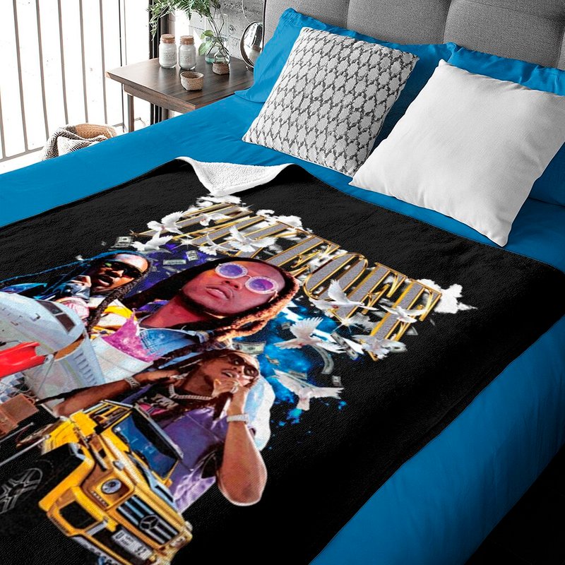 Takeoff Memorial Baby Blankets, Migos Unisex Baby Blankets — Baby Blankets