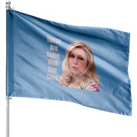 Tanya White Lotus House Flags Featuring Jennifer Coolidge — Drapeaux décoratifs