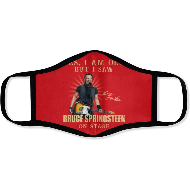 Yes, I Am Old But I Saw Bruce Springsteen On Stage Face Masks — Masques en tissu