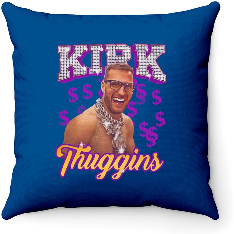 Kirk Cousins Kirk Thuggins Football Fan Unisex Throw Pillows — Coussins décoratifs