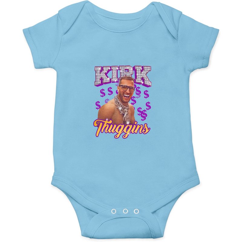 Kirk Cousins Kirk Thuggins Football Fan Unisex Onesies — Bodys bébé