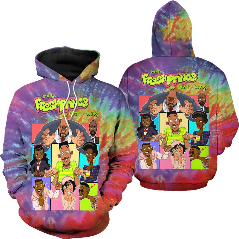 Graffiti 90s Bel-air 3d Printing Classic Hoodie — Sweats à capuche pour hommes