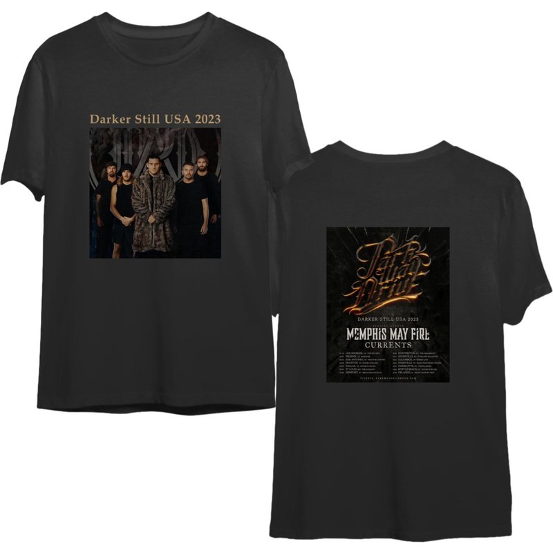 Parkway Drive 2023 Darker Still Tour Shirt - Concert Merchandise — T-shirts pour hommes