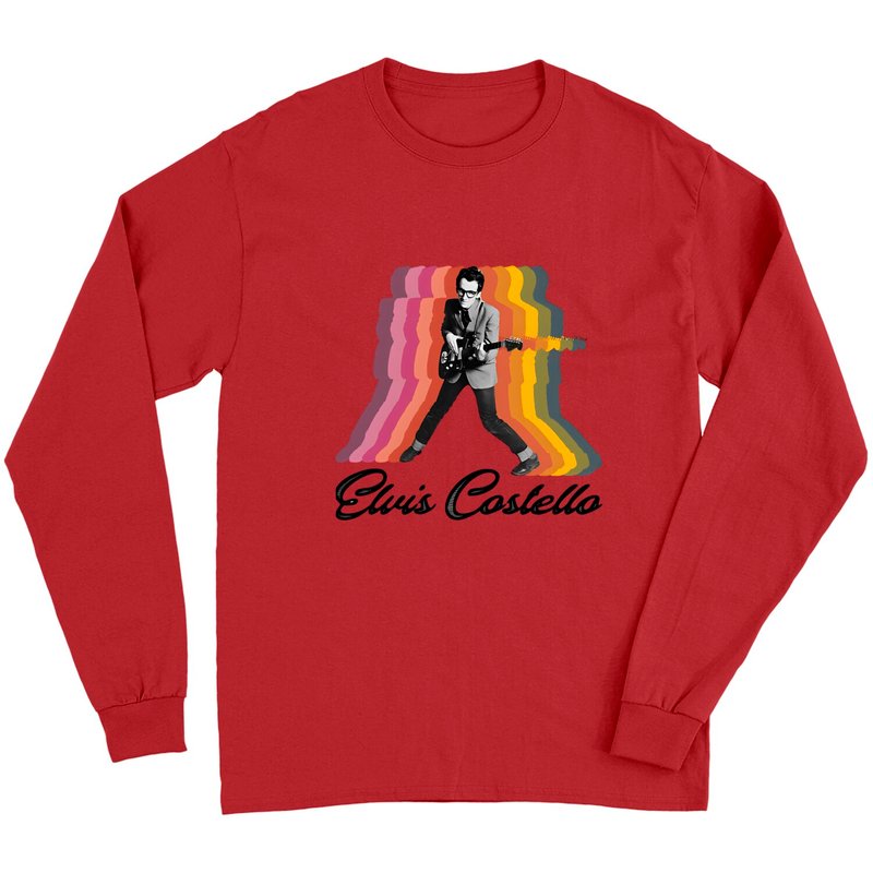 Elvis Costello Model Essential Long Sleeves, Elvis Costello Long Sleeves — T-shirts pour hommes