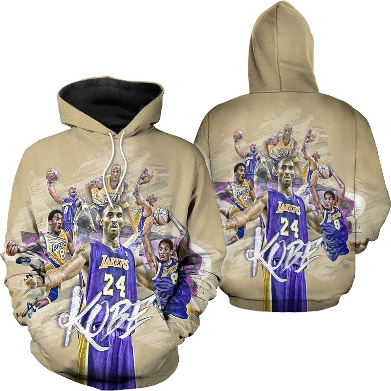 Basketball Superstar Number 8 No. 24 3d Hoodie — Sweats à capuche pour hommes