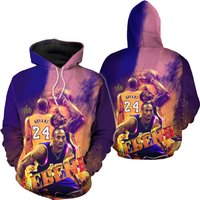 Retired Number 8 No. 24 Basketball Superstar 3d Hoodies — Sweats à capuche pour hommes