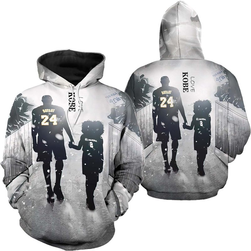 Basketball Superstar Number 8 No 24 3d Hoodies — Sweats à capuche pour hommes