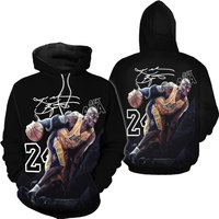 Basketball Hoodie Superstar Number 24/8 3d Hoodie — Sweats à capuche pour hommes