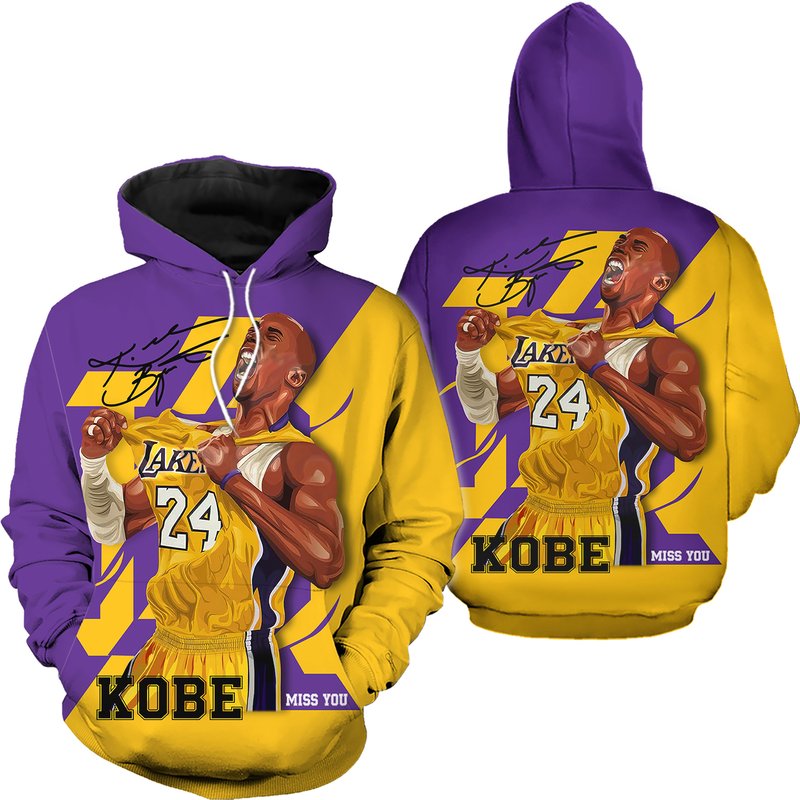Basketball Hoodie Superstar Number 24/8 3d Hoodie — Sweats à capuche pour hommes