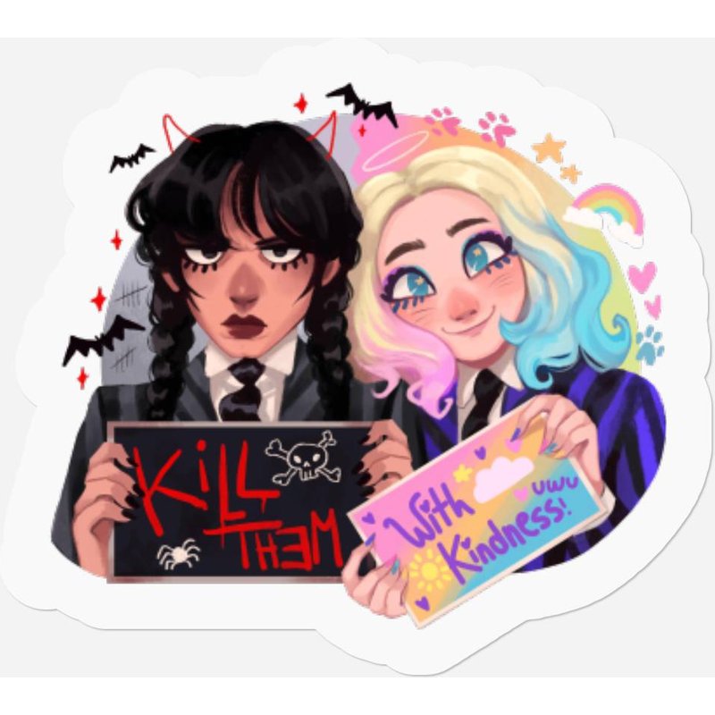 Wednesday Enid Stickers Unisex — Autocollants et stickers