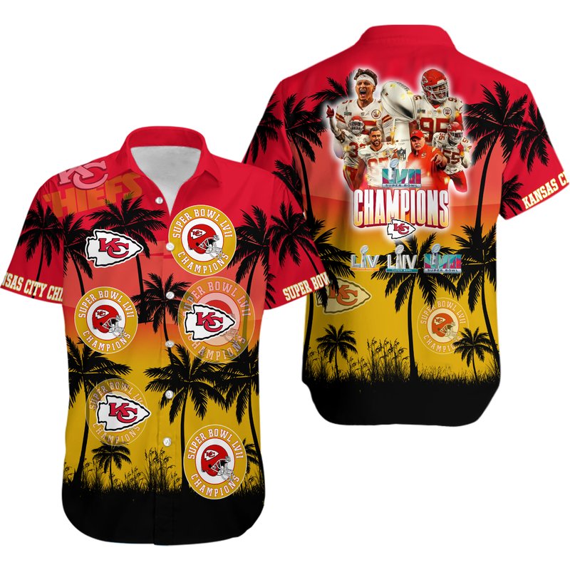 Summer Football Hawaiian Shirt — Chemises décontractées pour hommes