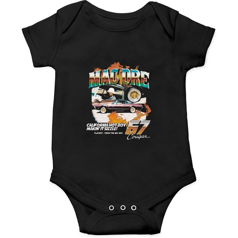 Mac Dre California Hot Boy Makin It Sizzle 67 Cougar Onesies — Bodys bébé