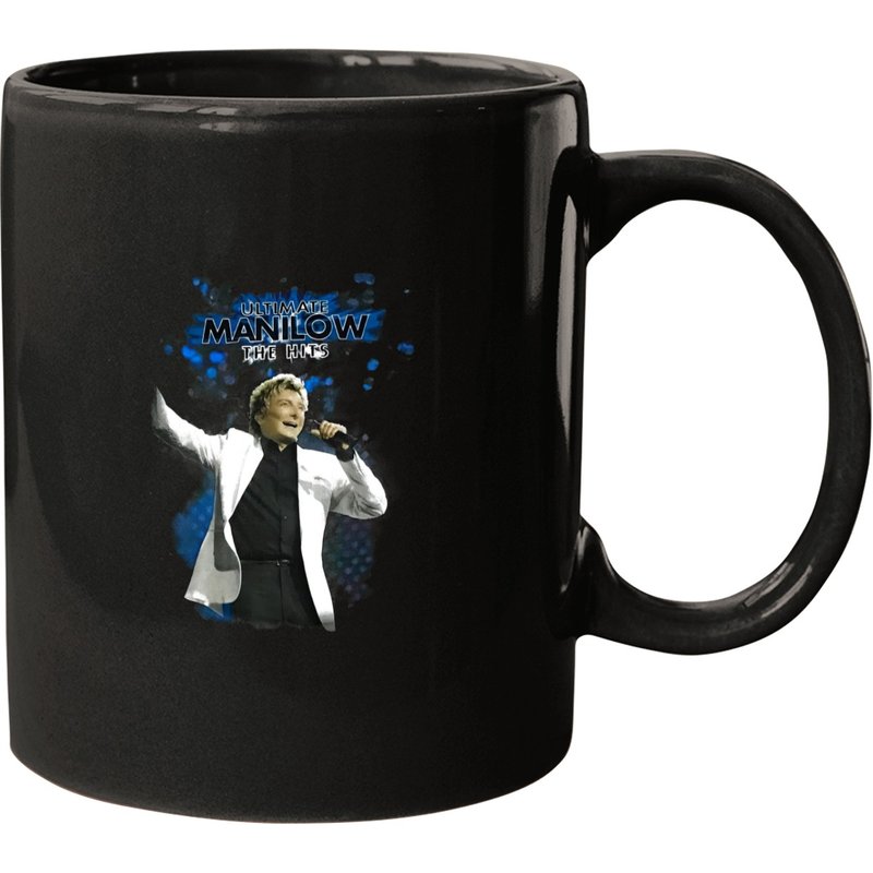 Vintage Barry Manilow Ultimate The Hits Black Tour Single Collection Mugs — Mugs & Tumblers