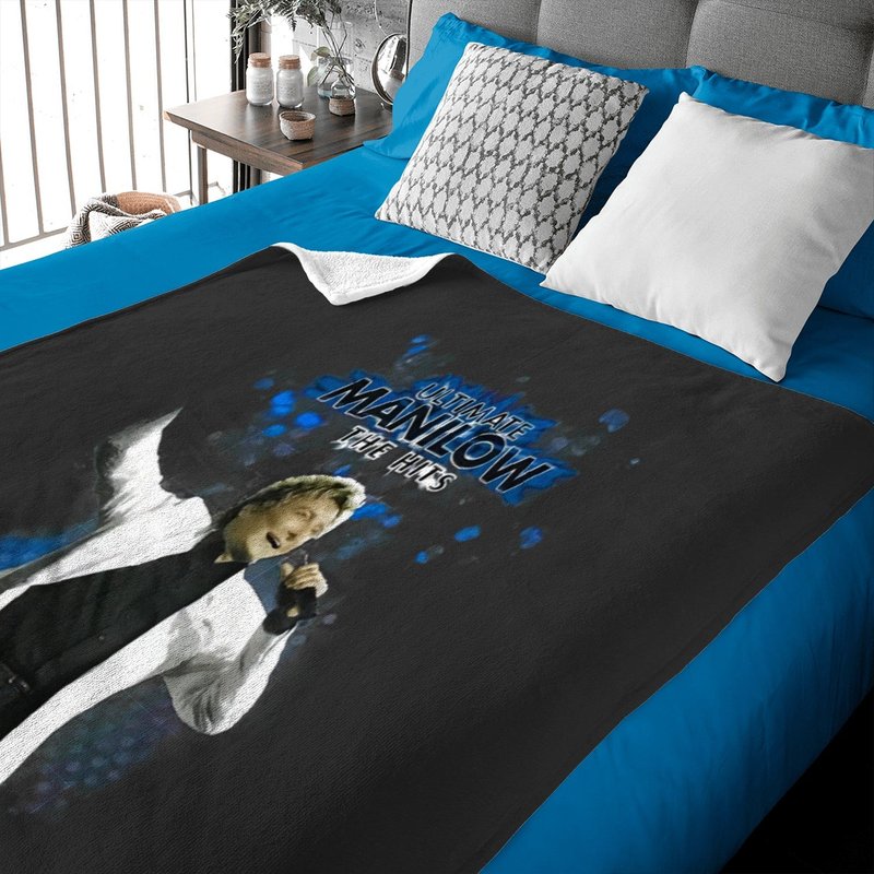 Vintage Manilows Ultimate The Hits Black Tour Single Collection Baby Blankets — Couvertures pour bébé