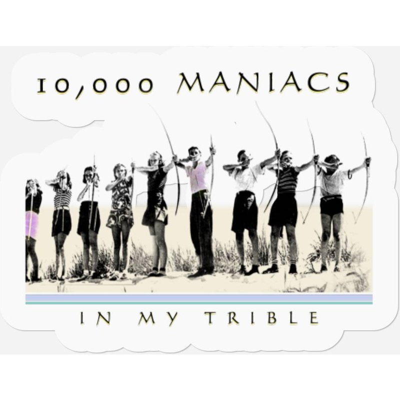 Vintage 1990s 10,000 Maniacs In My Tribe Band Stickers — Stickers & Decals