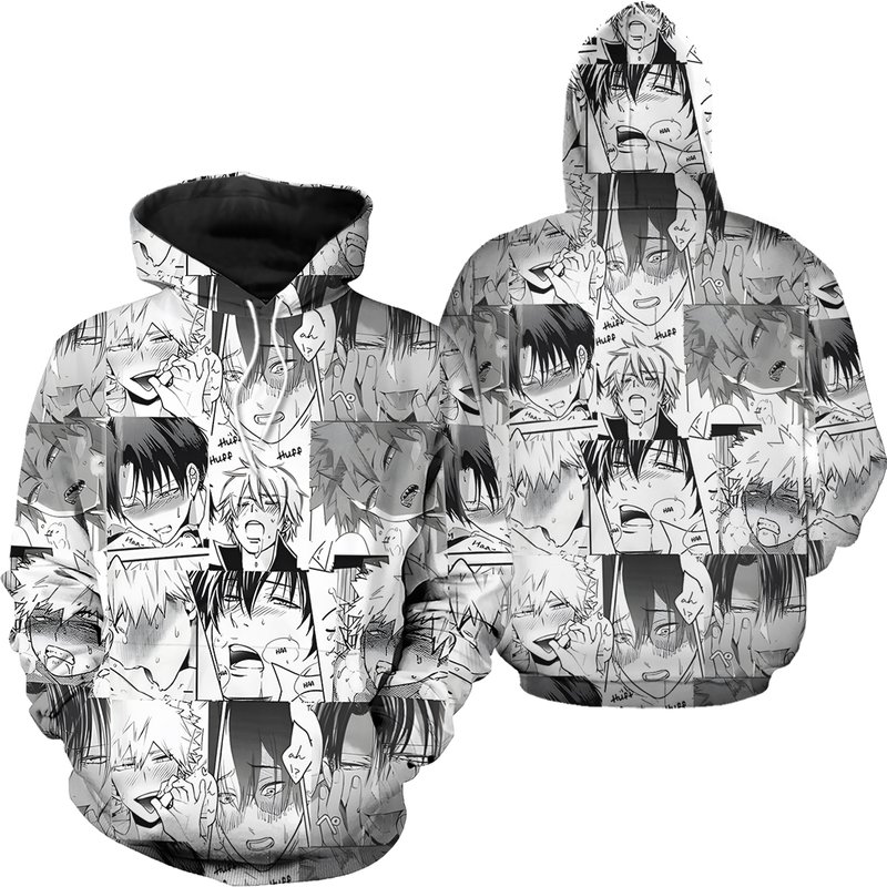 Ahegao Anime 3d Hoodie — Sweats à capuche pour hommes