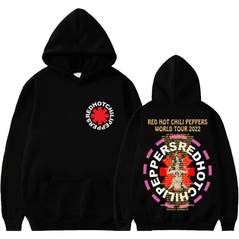 Red Hot Chili Peppers 2023 Tour Hoodie — Sweats à capuche pour hommes