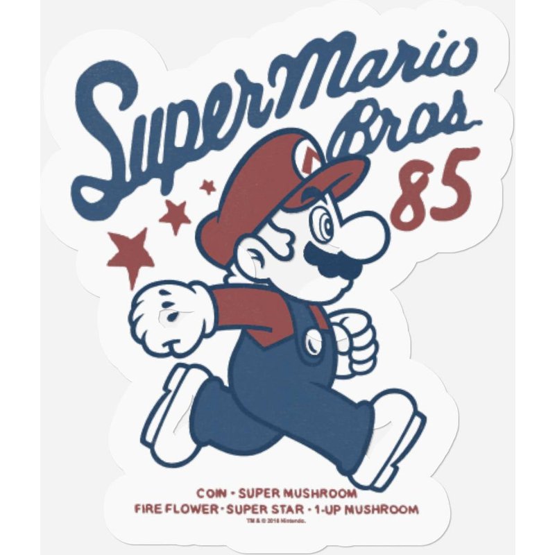 Nintendo Super Mario Brothers '85 Vintage Stars Stickers — Stickers & Decals