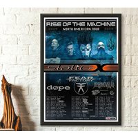 Fear Factory Tour 2023 Poster, Fear Factory Tour Poster
