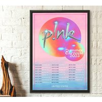 P!nk Summer Carnival Tour 2023 Poster, Summer Carnival Tour Poster — Posters & Prints