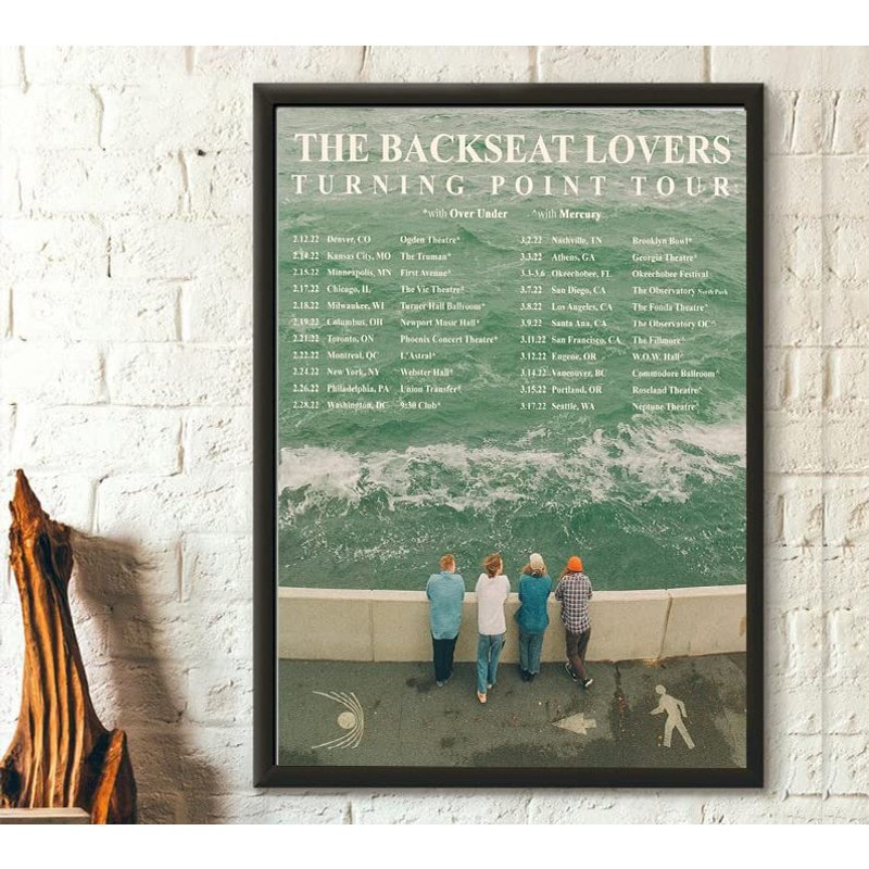 The Backseat Lovers Turning Point Tour 2023 Poster, Turning Point Tour Poster — Affiches et impressions