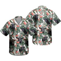 Cow Lovers Black Angus Shirt, Cattle Tropical Hawaiian Shirt
