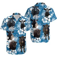 Cow Lovers Black Angus Shirt, Cattle Tropical Hawaiian Shirt