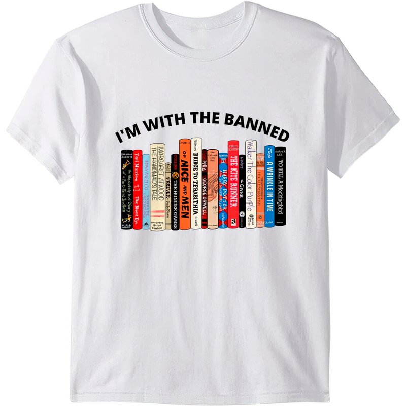 I'm With The Banned, Banned Books Shirt, Banned Books Shirt